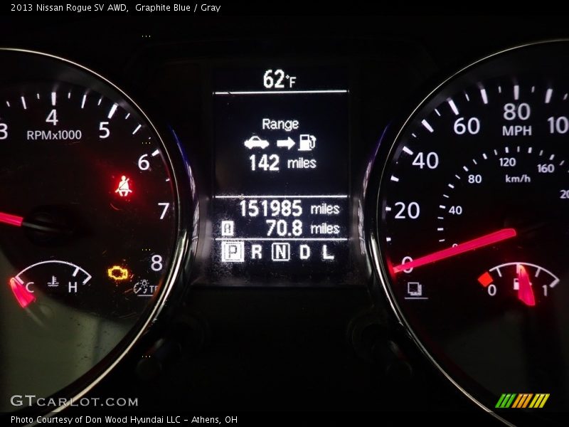 Graphite Blue / Gray 2013 Nissan Rogue SV AWD