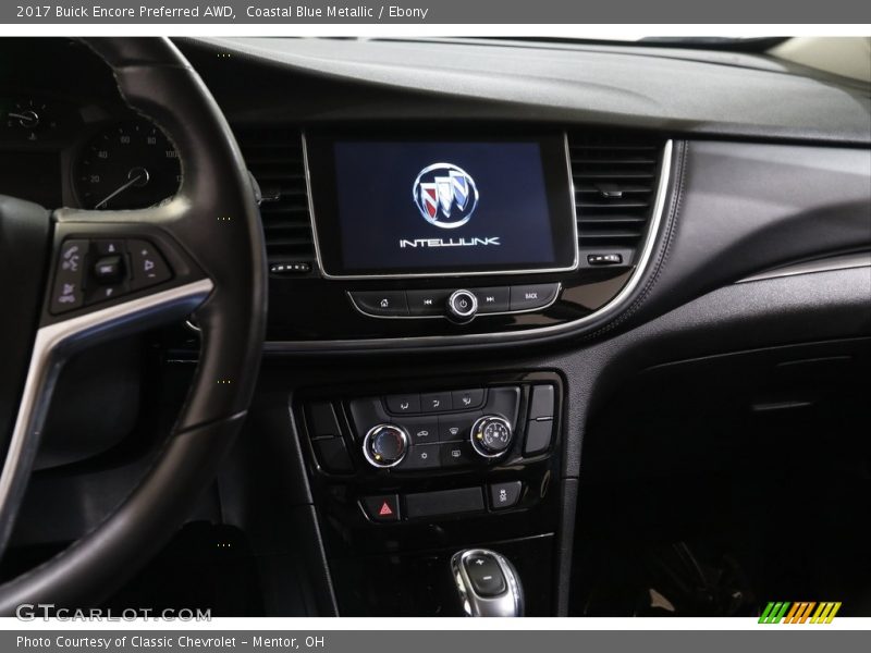 Coastal Blue Metallic / Ebony 2017 Buick Encore Preferred AWD