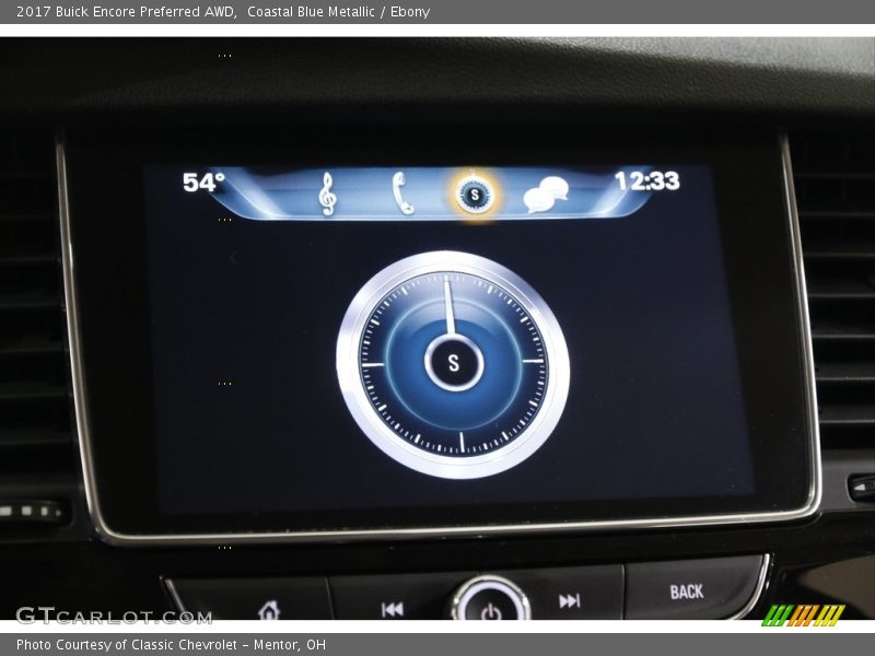 Coastal Blue Metallic / Ebony 2017 Buick Encore Preferred AWD