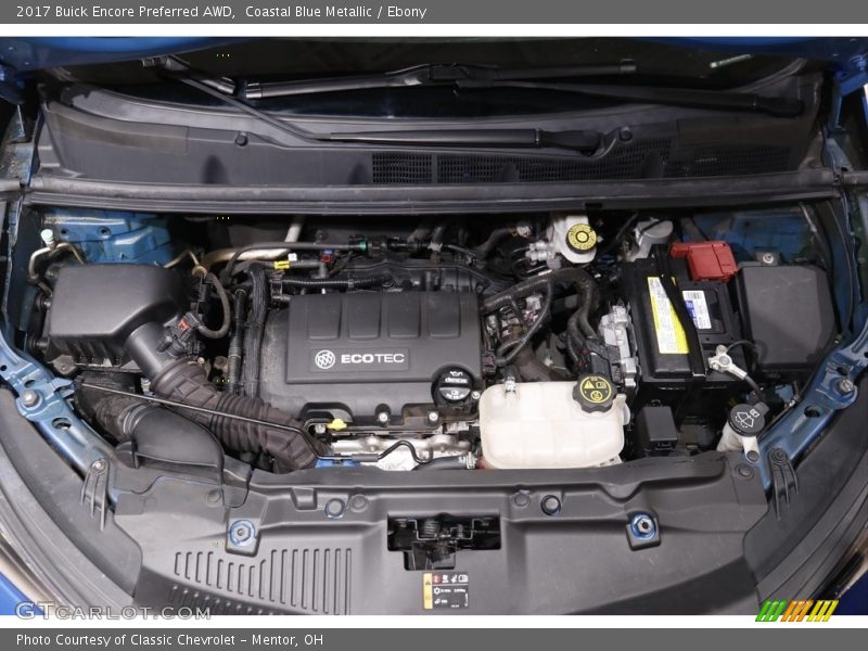 Coastal Blue Metallic / Ebony 2017 Buick Encore Preferred AWD