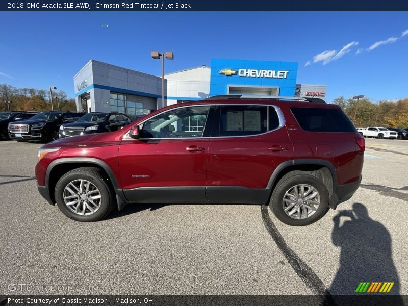 Crimson Red Tintcoat / Jet Black 2018 GMC Acadia SLE AWD