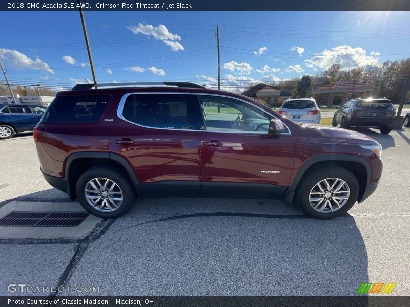 Crimson Red Tintcoat / Jet Black 2018 GMC Acadia SLE AWD