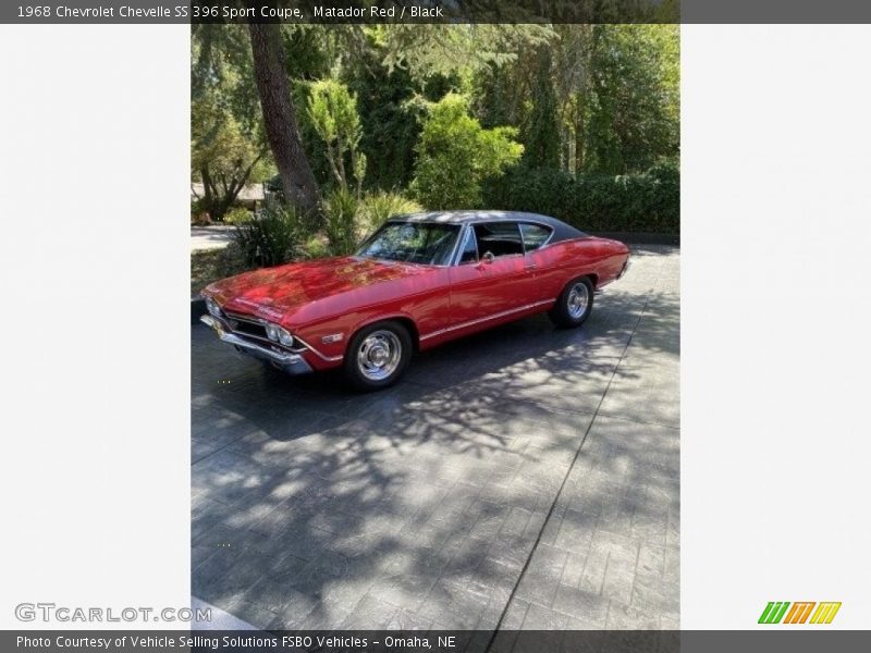 Matador Red / Black 1968 Chevrolet Chevelle SS 396 Sport Coupe