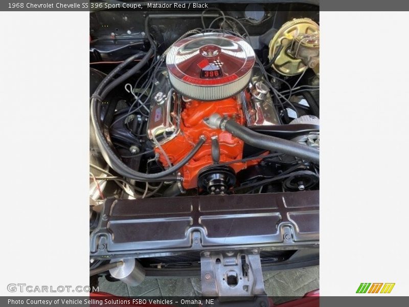 Matador Red / Black 1968 Chevrolet Chevelle SS 396 Sport Coupe