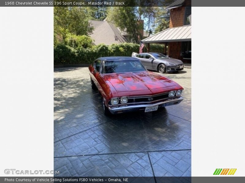 Matador Red / Black 1968 Chevrolet Chevelle SS 396 Sport Coupe