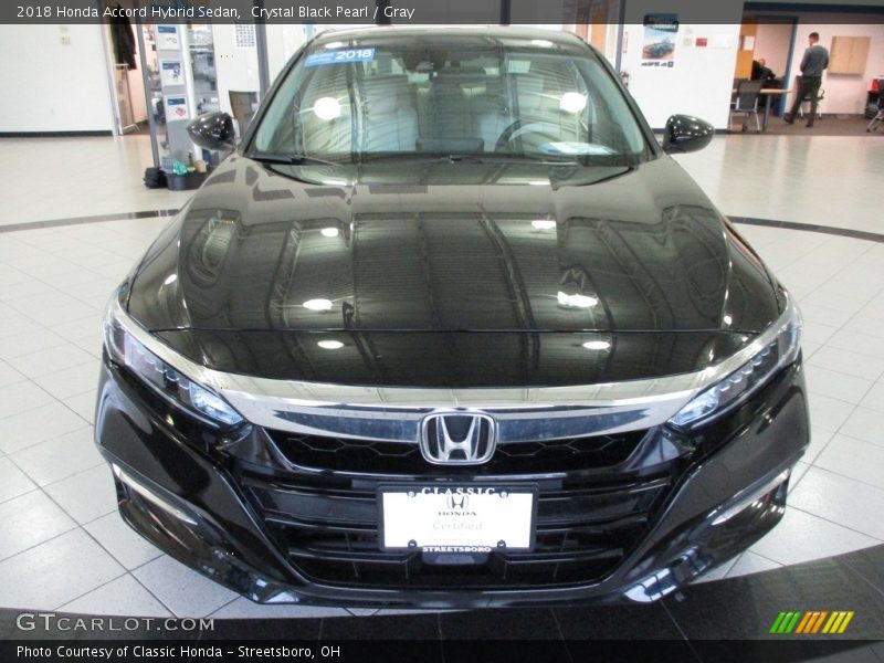Crystal Black Pearl / Gray 2018 Honda Accord Hybrid Sedan