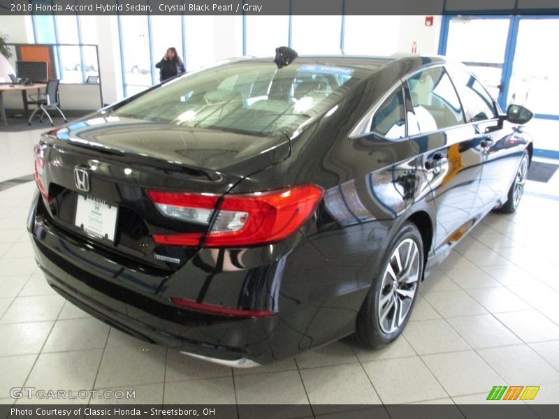 Crystal Black Pearl / Gray 2018 Honda Accord Hybrid Sedan