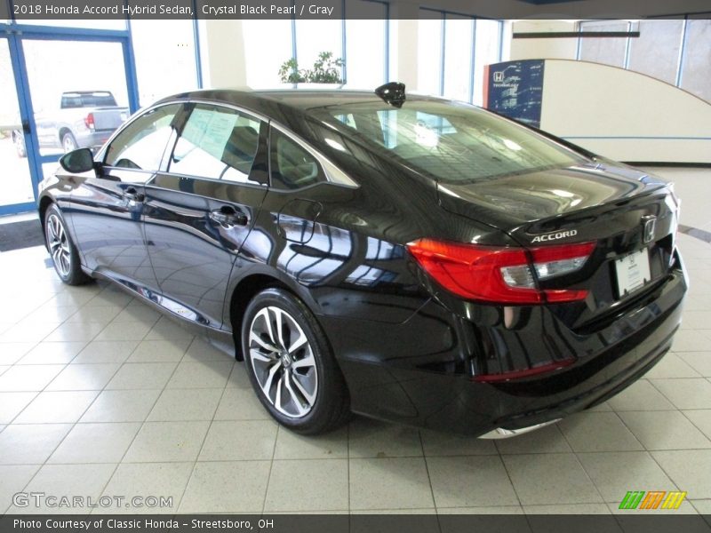 Crystal Black Pearl / Gray 2018 Honda Accord Hybrid Sedan