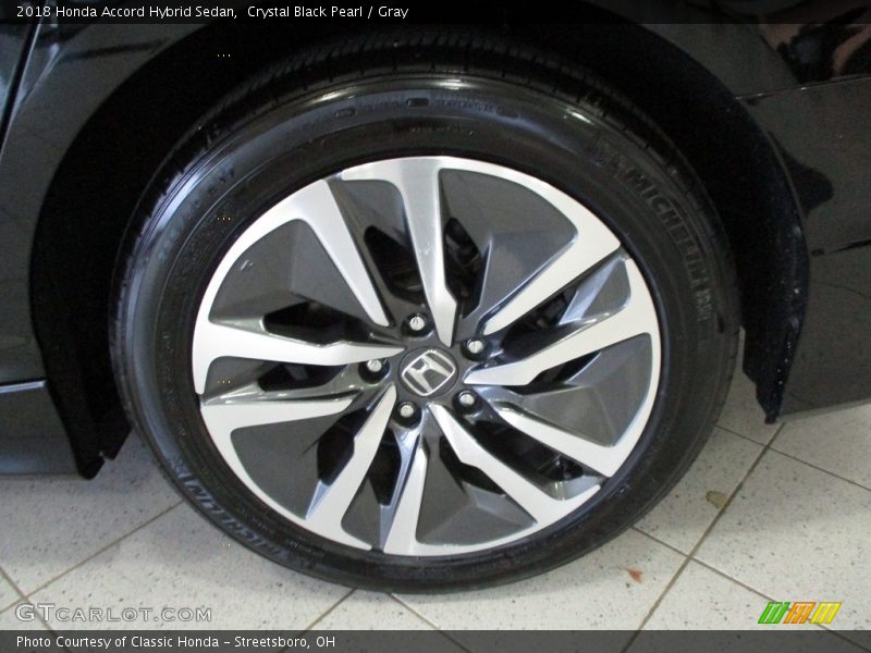 Crystal Black Pearl / Gray 2018 Honda Accord Hybrid Sedan