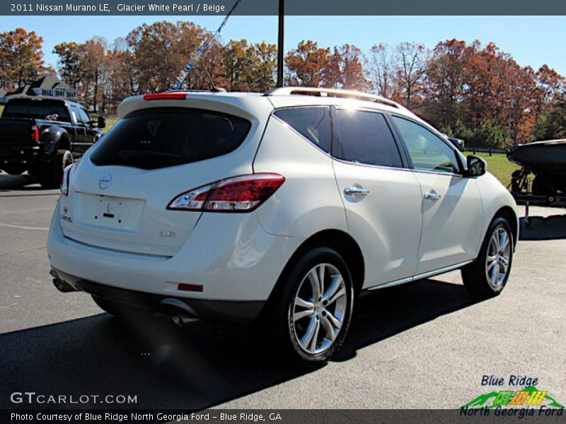 Glacier White Pearl / Beige 2011 Nissan Murano LE