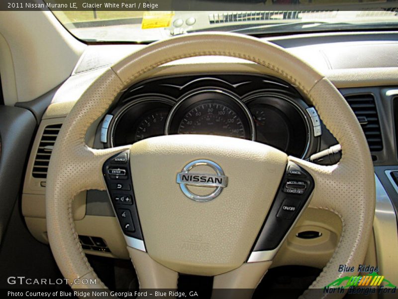 Glacier White Pearl / Beige 2011 Nissan Murano LE
