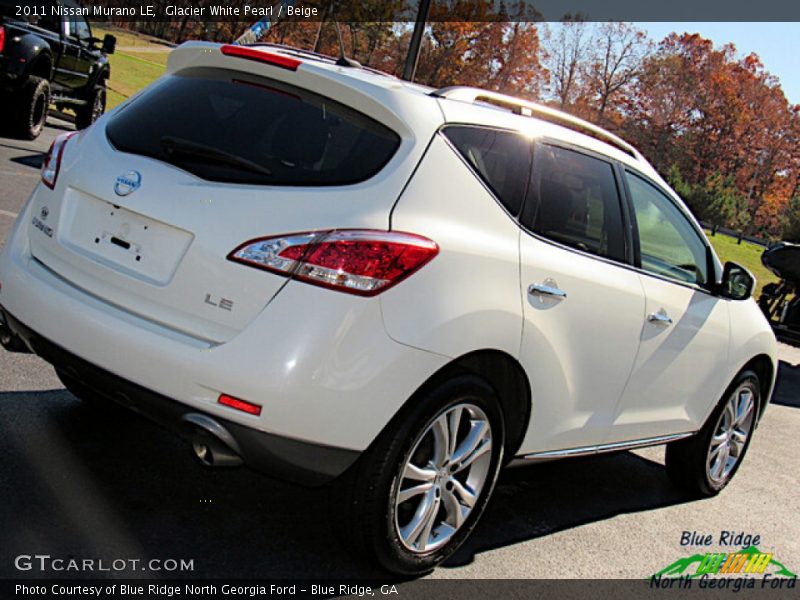 Glacier White Pearl / Beige 2011 Nissan Murano LE