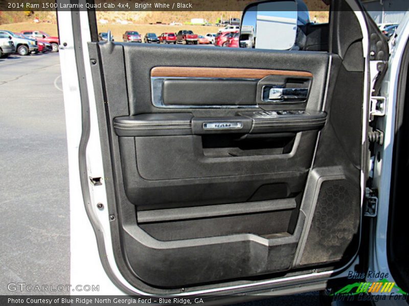 Bright White / Black 2014 Ram 1500 Laramie Quad Cab 4x4