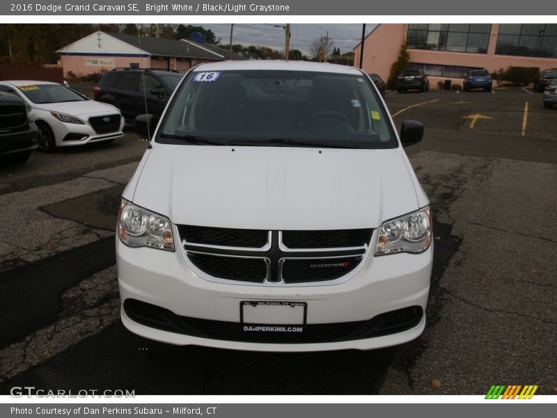 Bright White / Black/Light Graystone 2016 Dodge Grand Caravan SE