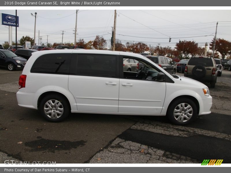 Bright White / Black/Light Graystone 2016 Dodge Grand Caravan SE