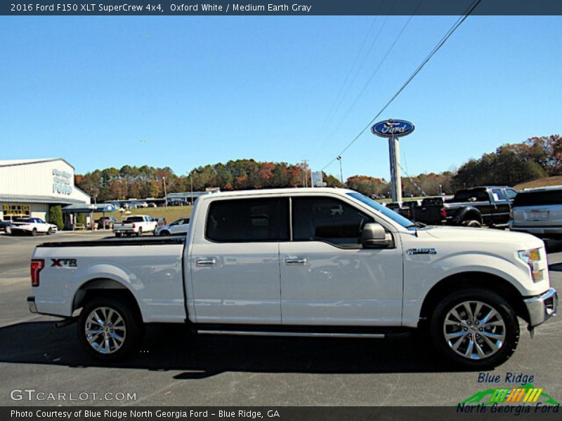 Oxford White / Medium Earth Gray 2016 Ford F150 XLT SuperCrew 4x4