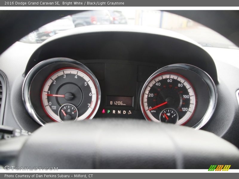 Bright White / Black/Light Graystone 2016 Dodge Grand Caravan SE