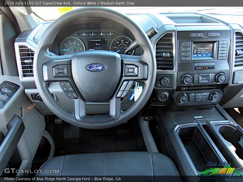 Oxford White / Medium Earth Gray 2016 Ford F150 XLT SuperCrew 4x4