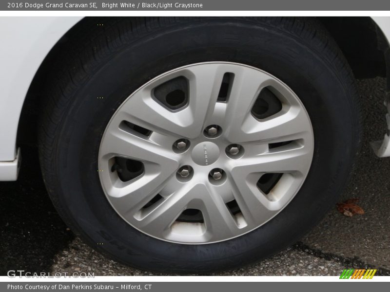 Bright White / Black/Light Graystone 2016 Dodge Grand Caravan SE