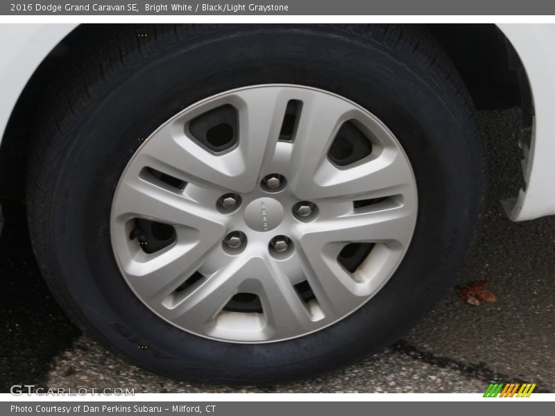 Bright White / Black/Light Graystone 2016 Dodge Grand Caravan SE
