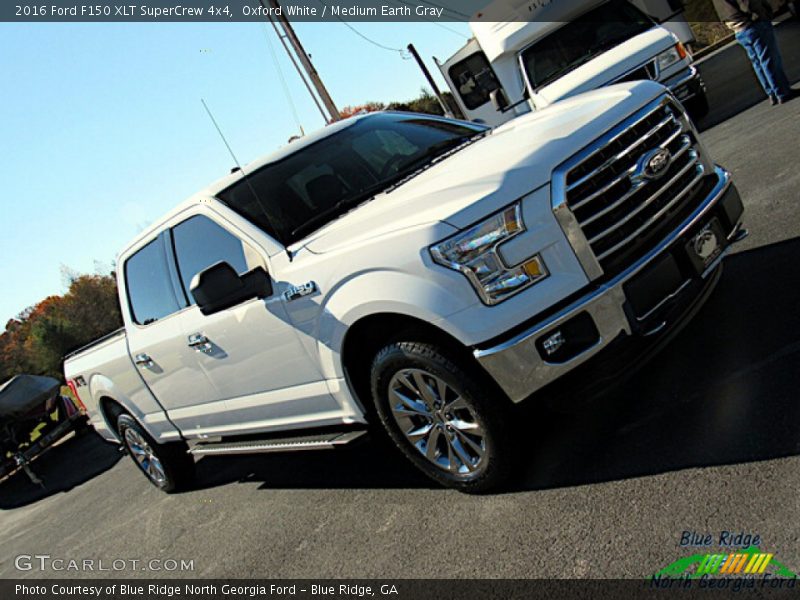 Oxford White / Medium Earth Gray 2016 Ford F150 XLT SuperCrew 4x4