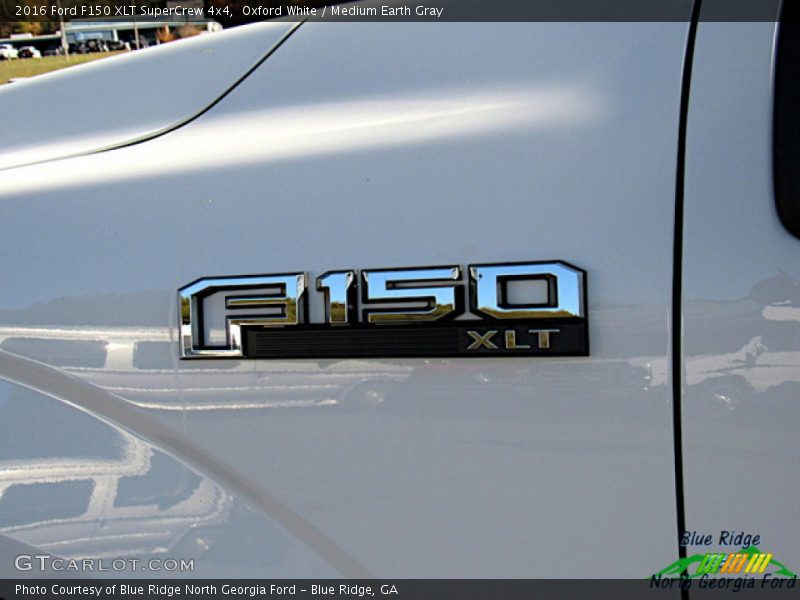 Oxford White / Medium Earth Gray 2016 Ford F150 XLT SuperCrew 4x4