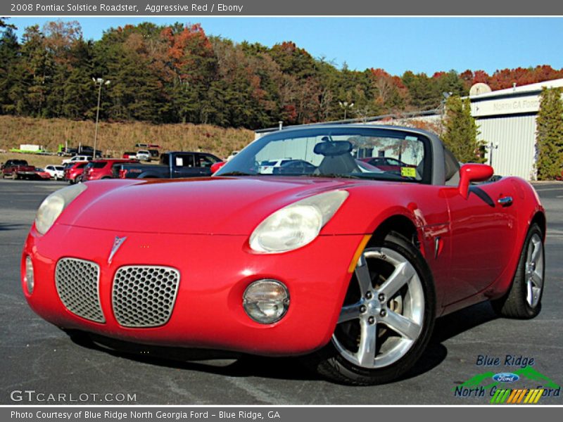 Aggressive Red / Ebony 2008 Pontiac Solstice Roadster