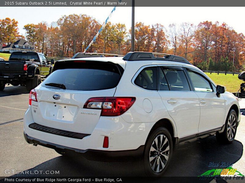 Crystal White Pearl / Warm Ivory 2015 Subaru Outback 2.5i Limited