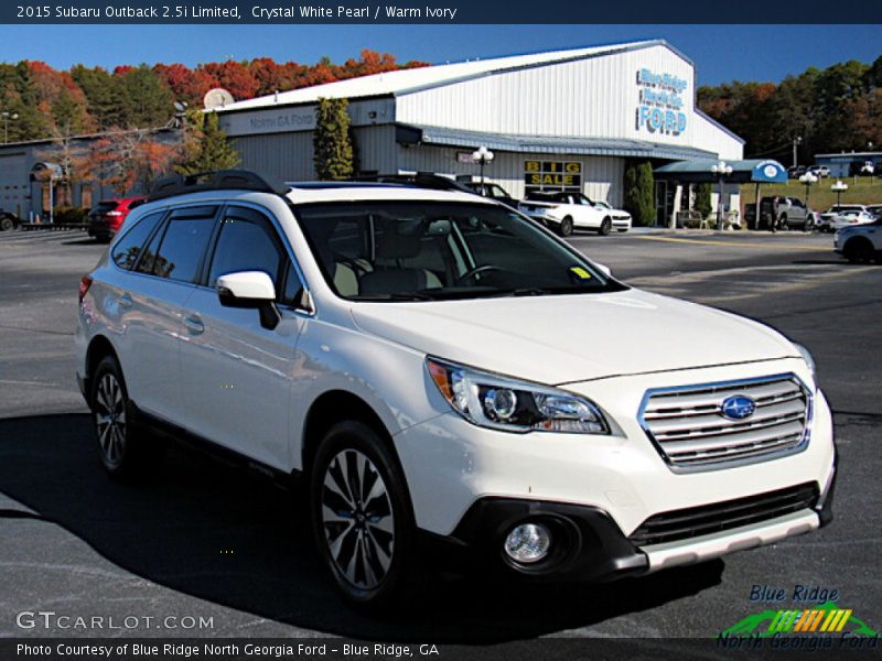 Crystal White Pearl / Warm Ivory 2015 Subaru Outback 2.5i Limited