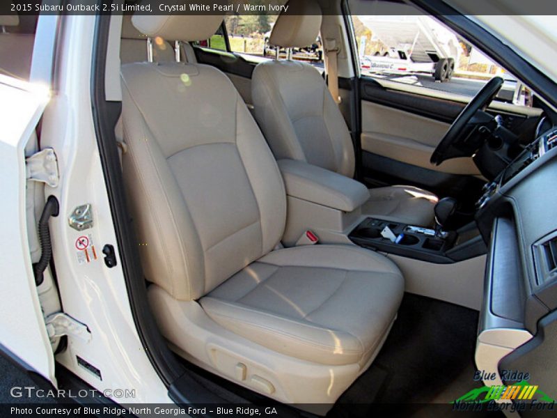 Crystal White Pearl / Warm Ivory 2015 Subaru Outback 2.5i Limited