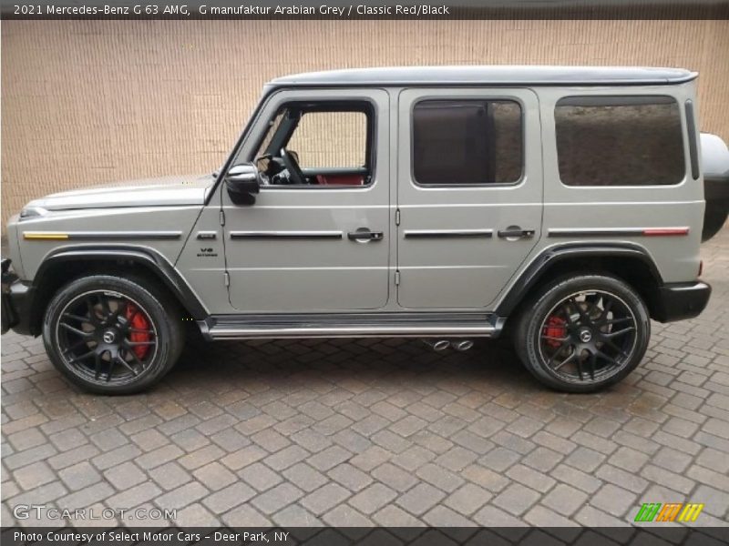 G manufaktur Arabian Grey / Classic Red/Black 2021 Mercedes-Benz G 63 AMG