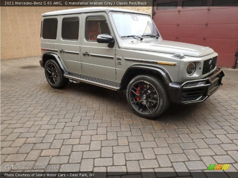 G manufaktur Arabian Grey / Classic Red/Black 2021 Mercedes-Benz G 63 AMG