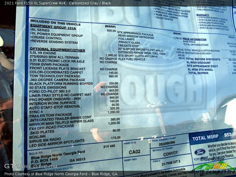 Carbonized Gray / Black 2021 Ford F150 XL SuperCrew 4x4