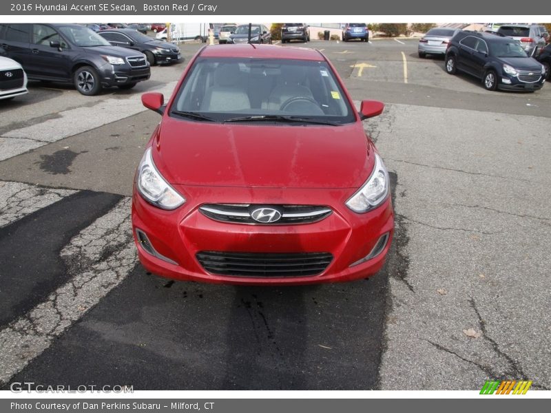 Boston Red / Gray 2016 Hyundai Accent SE Sedan