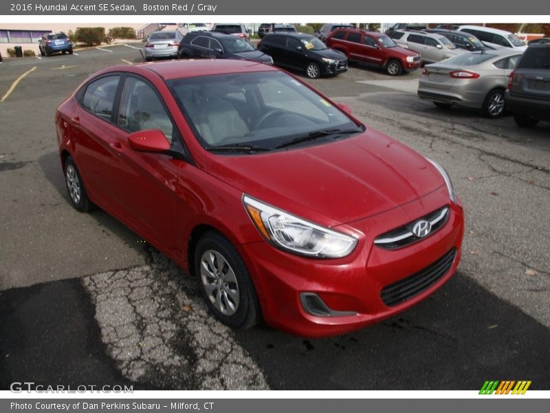 Boston Red / Gray 2016 Hyundai Accent SE Sedan