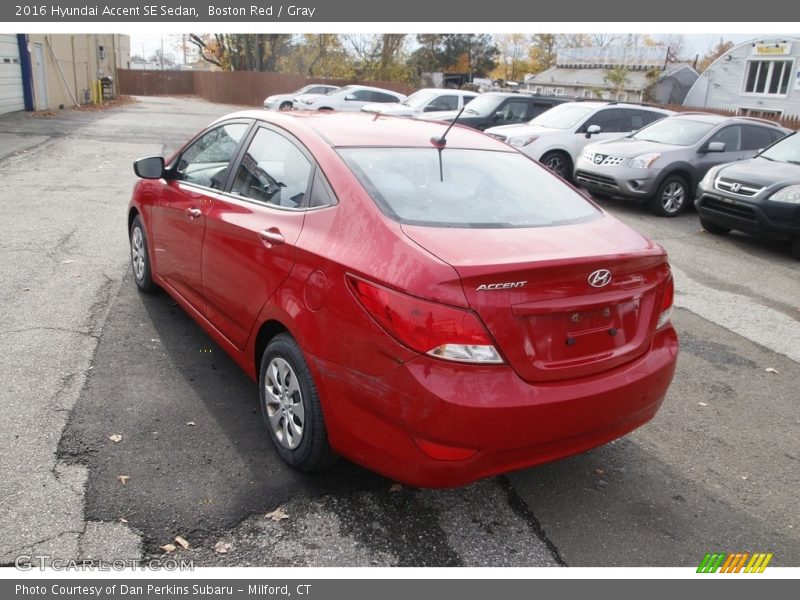 Boston Red / Gray 2016 Hyundai Accent SE Sedan