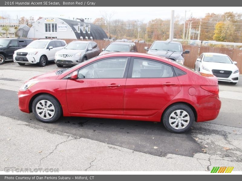 Boston Red / Gray 2016 Hyundai Accent SE Sedan
