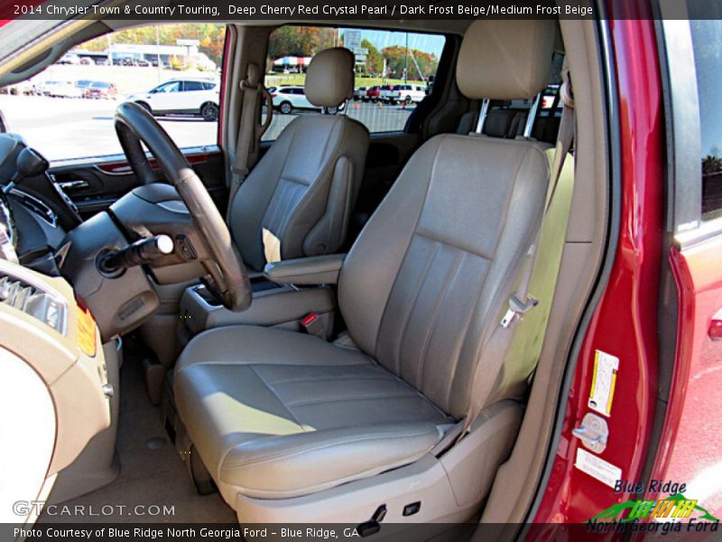 Deep Cherry Red Crystal Pearl / Dark Frost Beige/Medium Frost Beige 2014 Chrysler Town & Country Touring