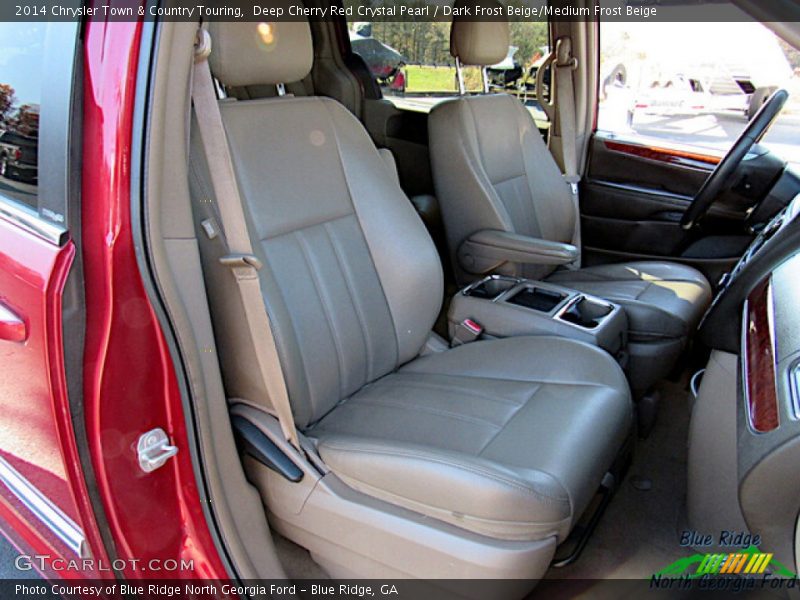 Deep Cherry Red Crystal Pearl / Dark Frost Beige/Medium Frost Beige 2014 Chrysler Town & Country Touring