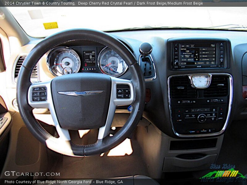 Deep Cherry Red Crystal Pearl / Dark Frost Beige/Medium Frost Beige 2014 Chrysler Town & Country Touring