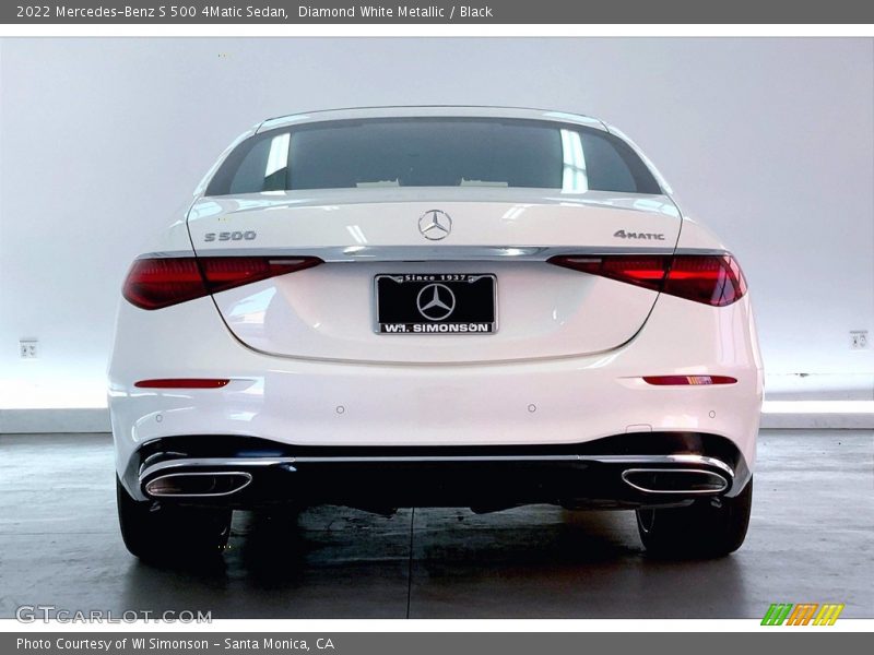 Diamond White Metallic / Black 2022 Mercedes-Benz S 500 4Matic Sedan