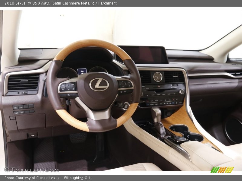Dashboard of 2018 RX 350 AWD