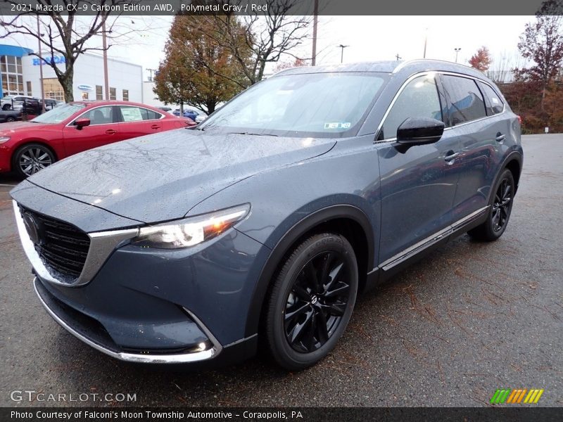 Polymetal Gray / Red 2021 Mazda CX-9 Carbon Edition AWD