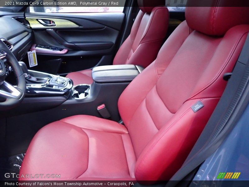 Polymetal Gray / Red 2021 Mazda CX-9 Carbon Edition AWD