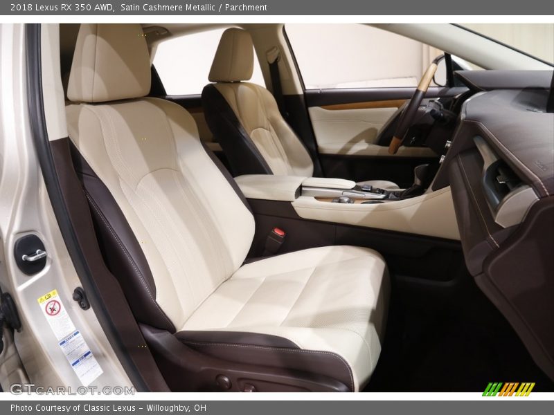 Front Seat of 2018 RX 350 AWD