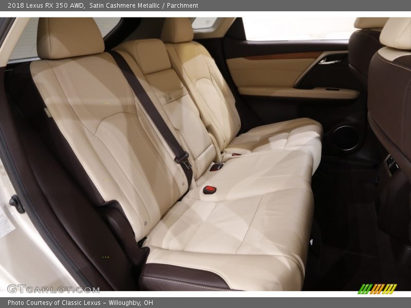 Rear Seat of 2018 RX 350 AWD