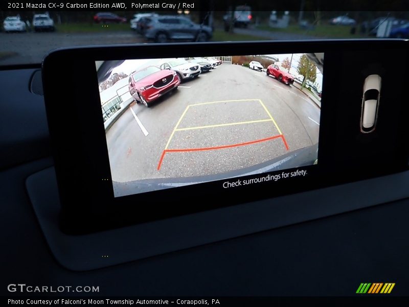 Polymetal Gray / Red 2021 Mazda CX-9 Carbon Edition AWD