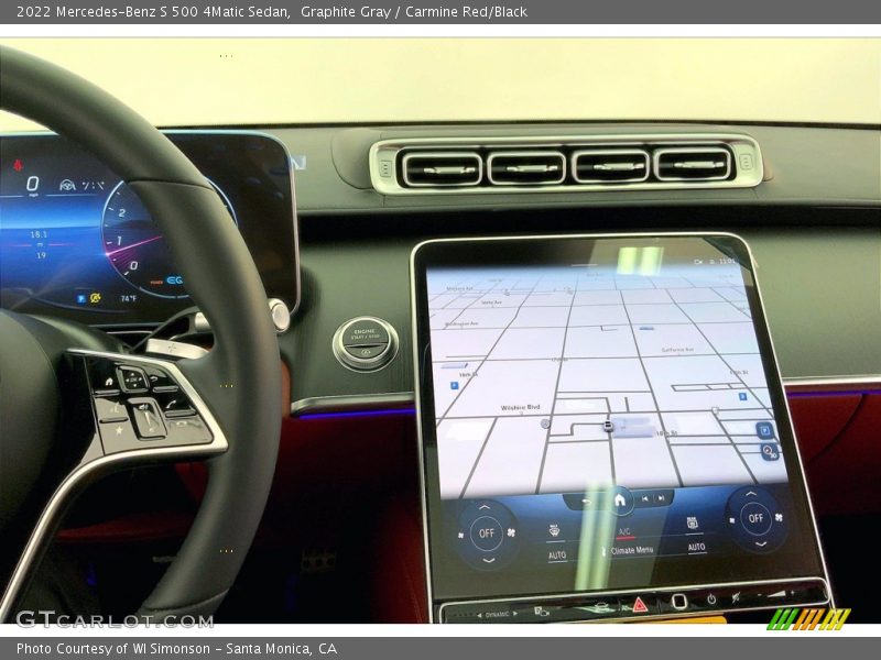 Graphite Gray / Carmine Red/Black 2022 Mercedes-Benz S 500 4Matic Sedan