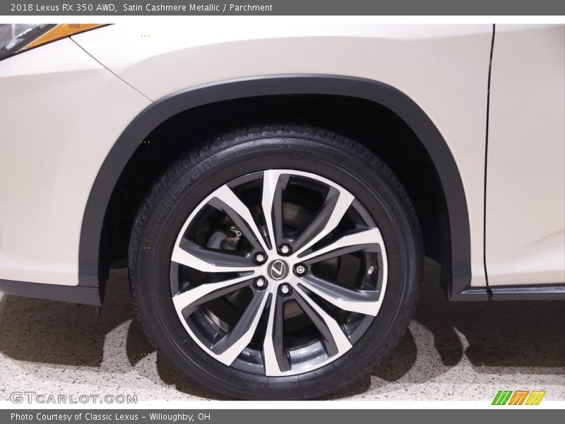 Satin Cashmere Metallic / Parchment 2018 Lexus RX 350 AWD