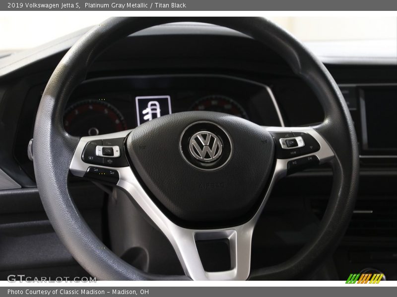 Platinum Gray Metallic / Titan Black 2019 Volkswagen Jetta S